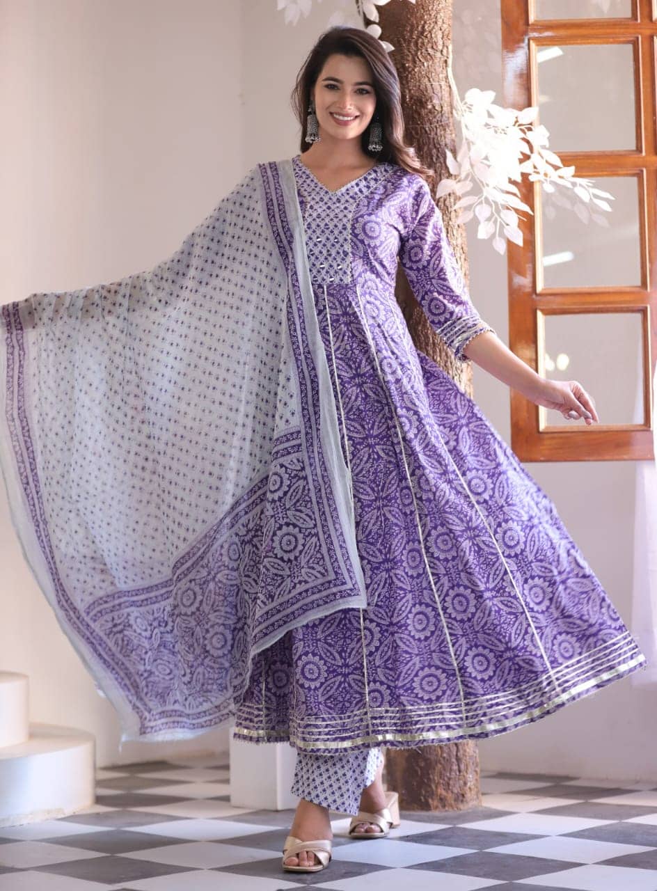 Jaypuri cotton suit - Gunjj.com